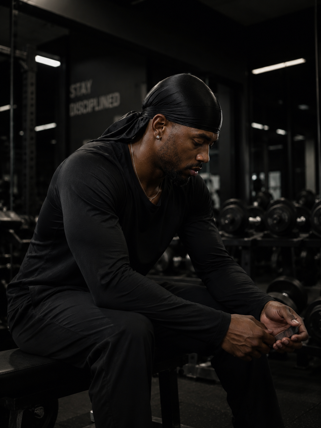 Training session, durag intact